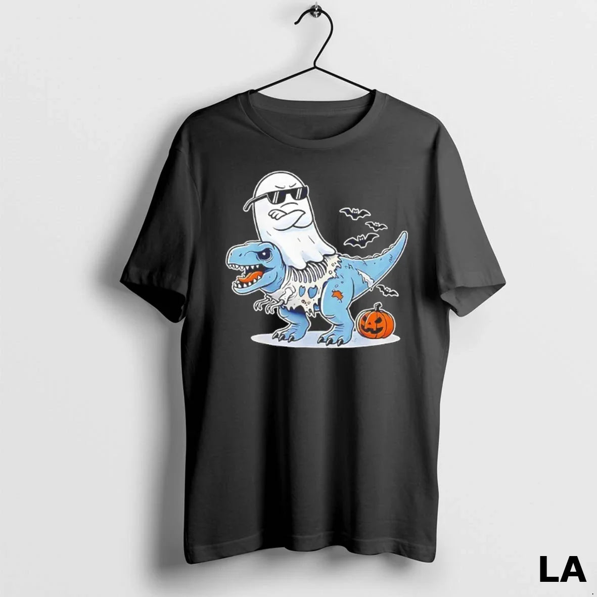Original Ghost Riding Zombie T Rex Halloween Tee Modern Merch