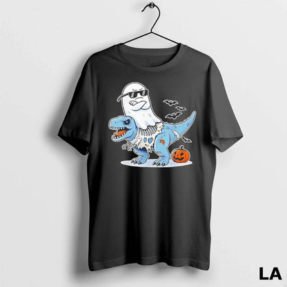 Original Ghost Riding Zombie T Rex Halloween Tee Modern Merch