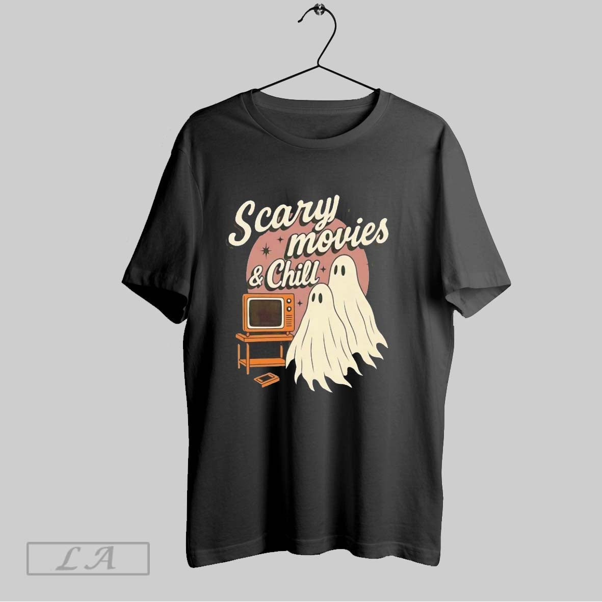 Original Ghost Scary Movies And Chill Halloween TShirt Retro