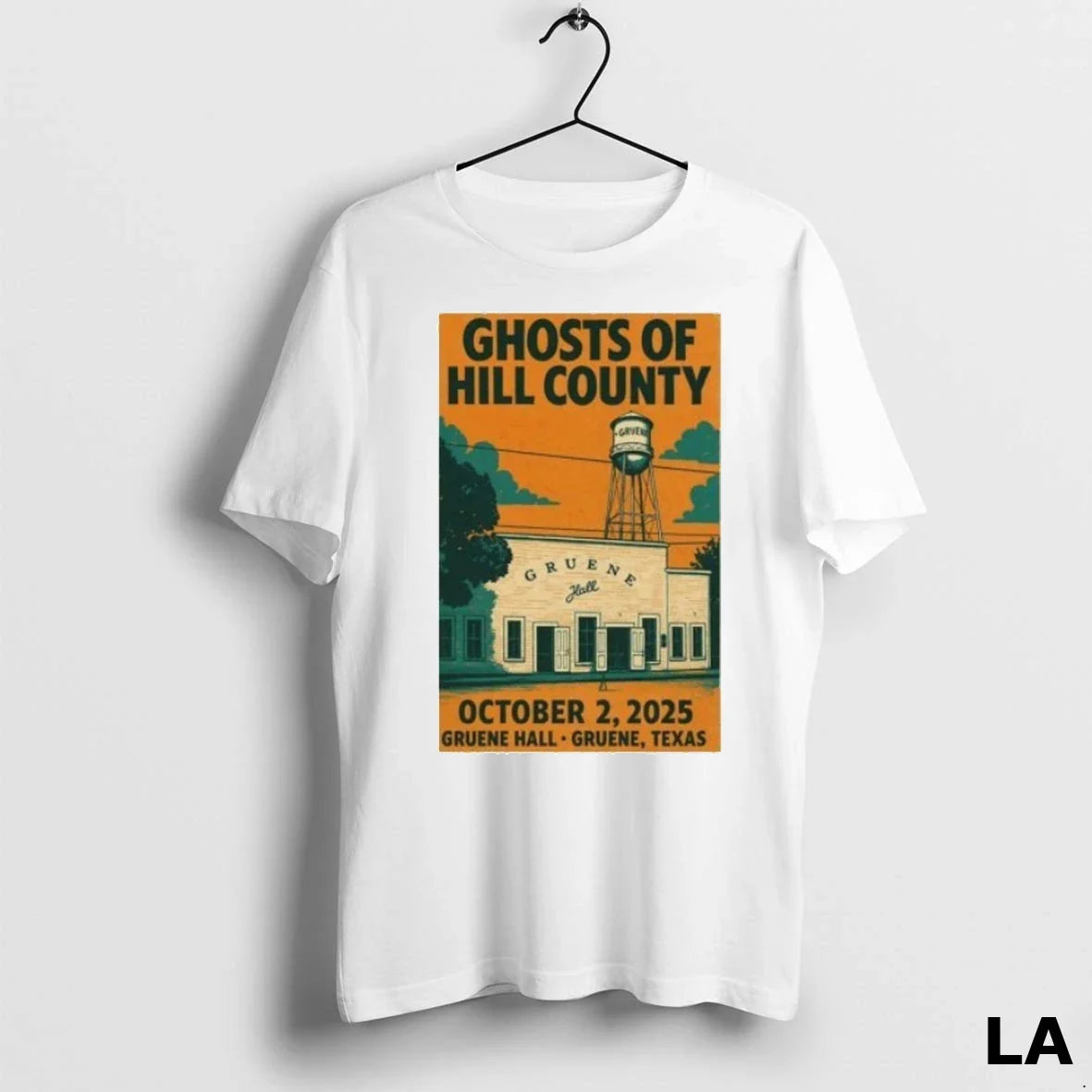 Original Ghosts Hill County Gruene Texas Tee Exclusive Apparel