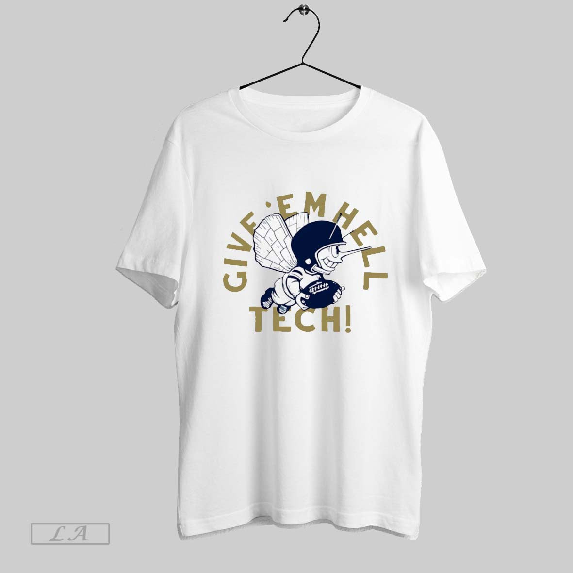 Original Give Em Hell Tech Georgia Tech Yellow Jackets Football Tee