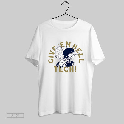 Original Give Em Hell Tech Georgia Tech Yellow Jackets Football Tee