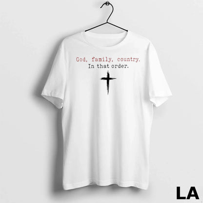 Original God Family Country That Order Erika Kirk TShirt Authentic