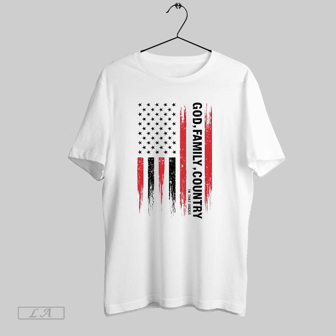 Original God Family Country Charlie Kirk Us Flag Tee Trendy Design