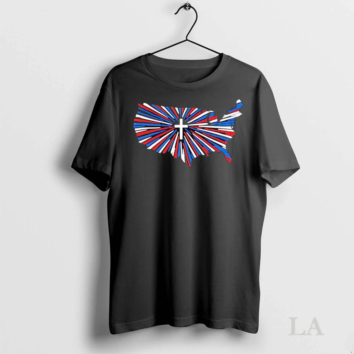 Original Godly America Jesus Crosses Us Flag Hoodie Premium Collection