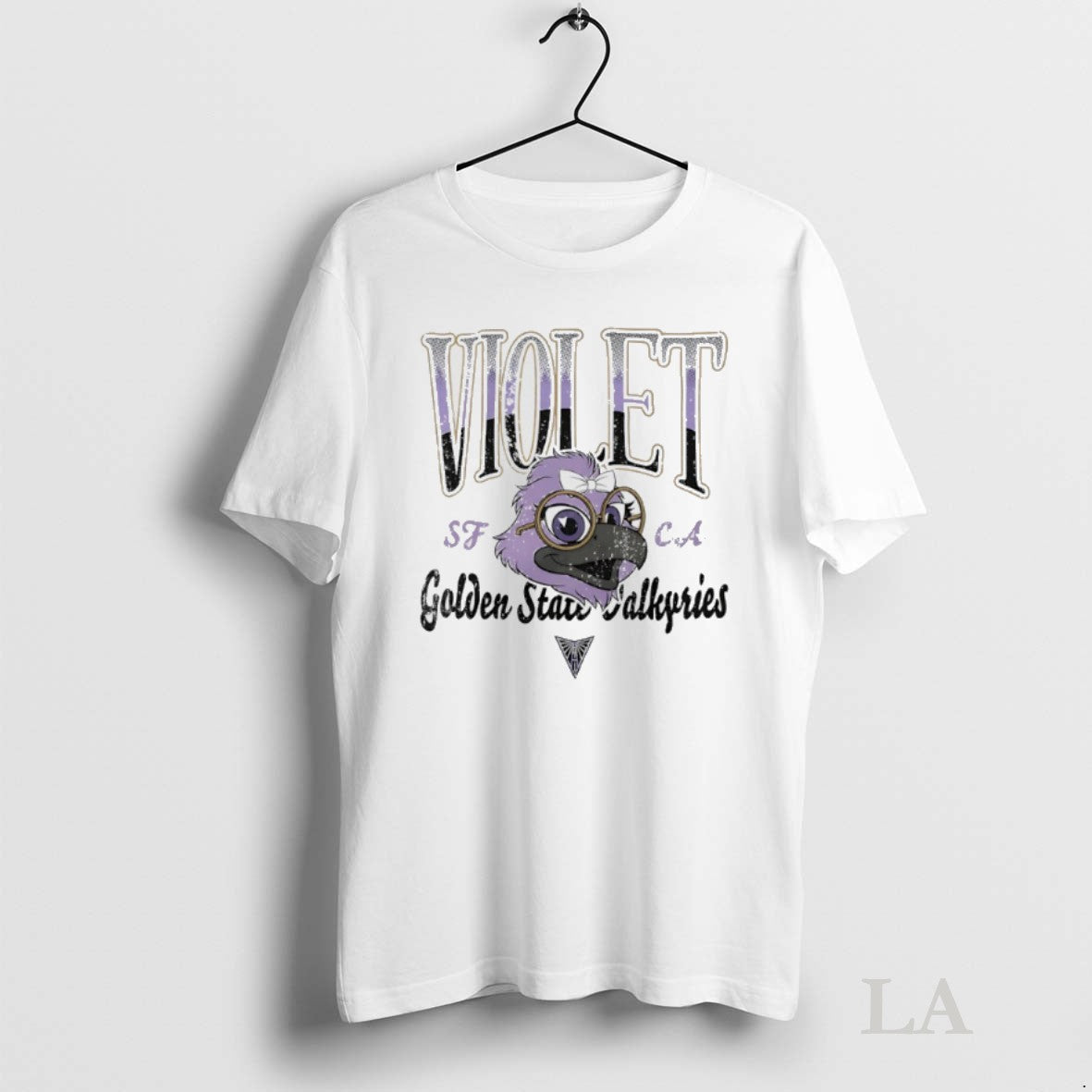 Original Golden State Valkyries Vilolet Big Face Mascot TShirt