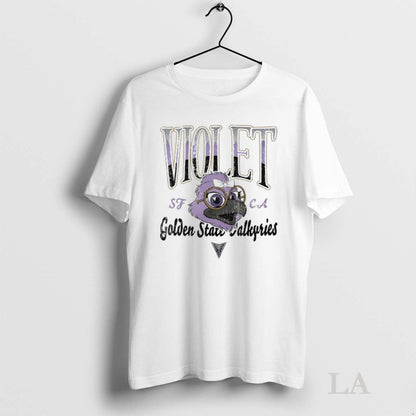 Original Golden State Valkyries Vilolet Big Face Mascot TShirt
