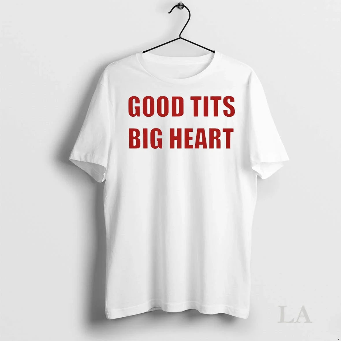 Original Good Tits Big Heart Hoodie Elegant Look