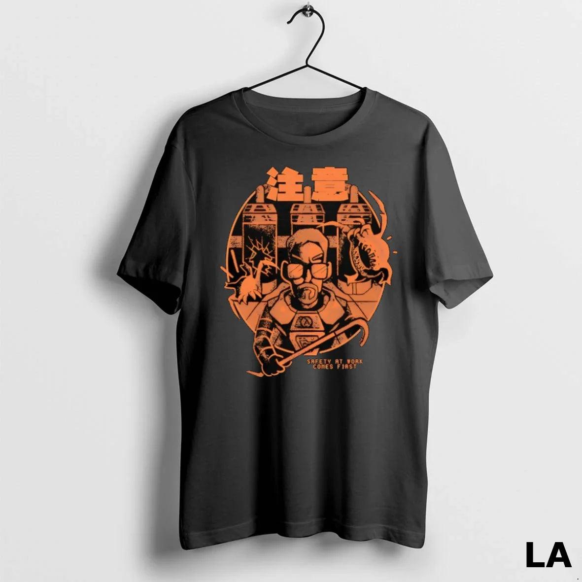 Original Gordon Freeman From Half Life Safety Work Comes First Tee