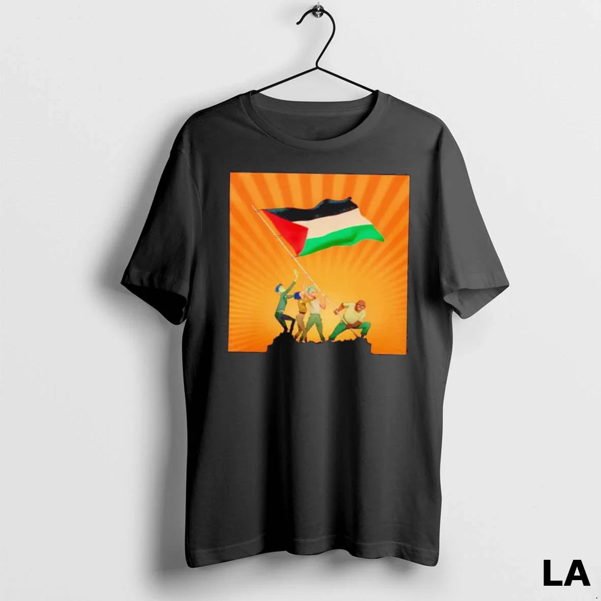Original Gorillaz X Together Palestine Tee Designer Outfit