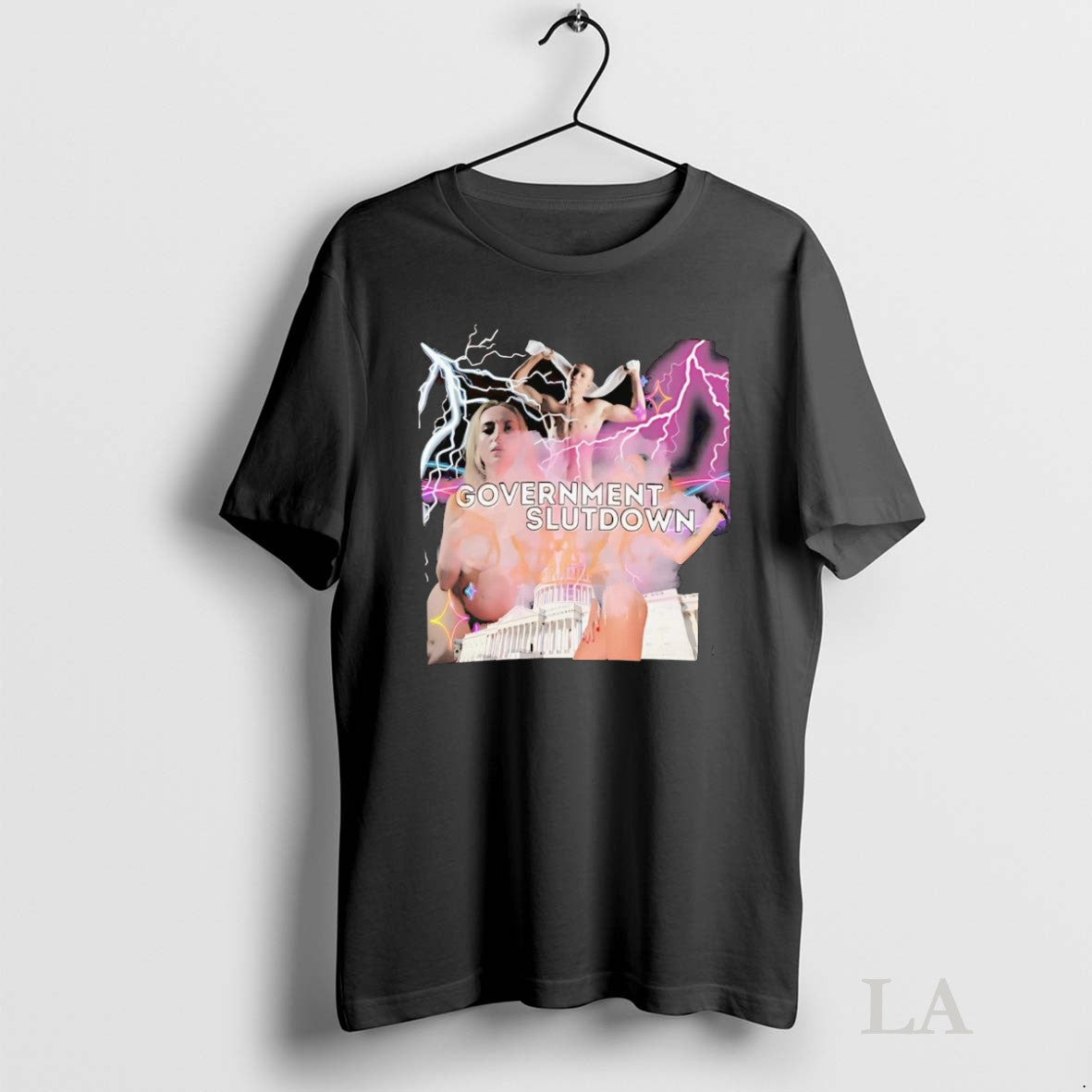 Original Government Slutdown Picture Collage Lightning TShirt Premium