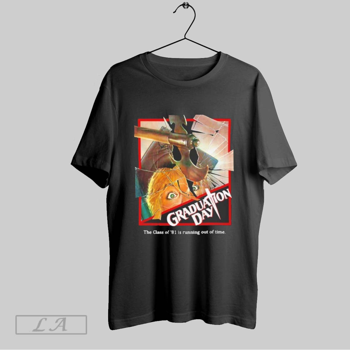 Original Graduation Day Class 81 Is Running Out Time Horror Movie Tee