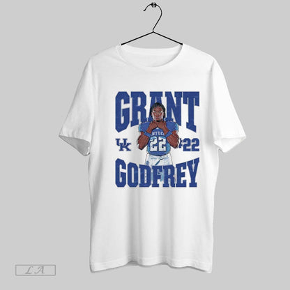 Original Grant Godfrey 22 Kentucky Wildcats Football Player Tee