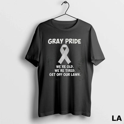 Original Gray Pride Were Old Were Tired Get Off Our Lawn Sweatshirt