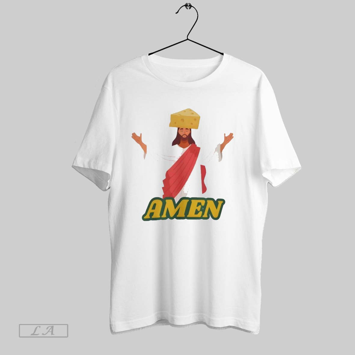Original Green Bay Packers Amen Jesus Tee Vintage Style
