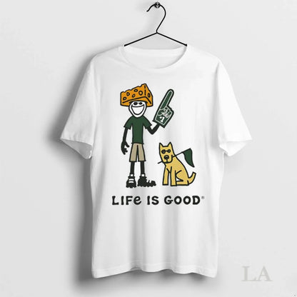 Original Green Bay Packers Lambeau Field Life Is Good Cheesehead