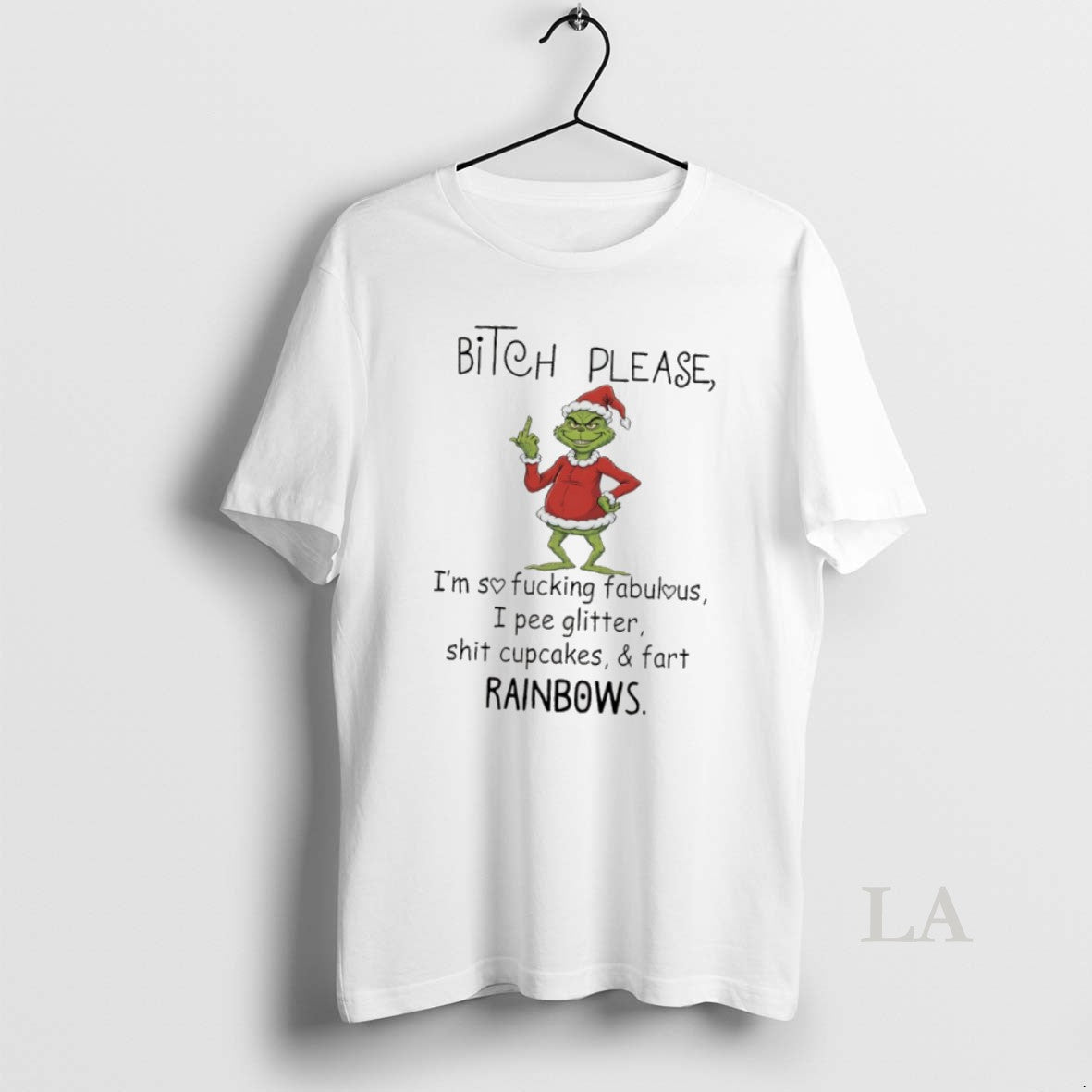 Original Grinch Santa Middle Finger Bitch Please Im So Fucking