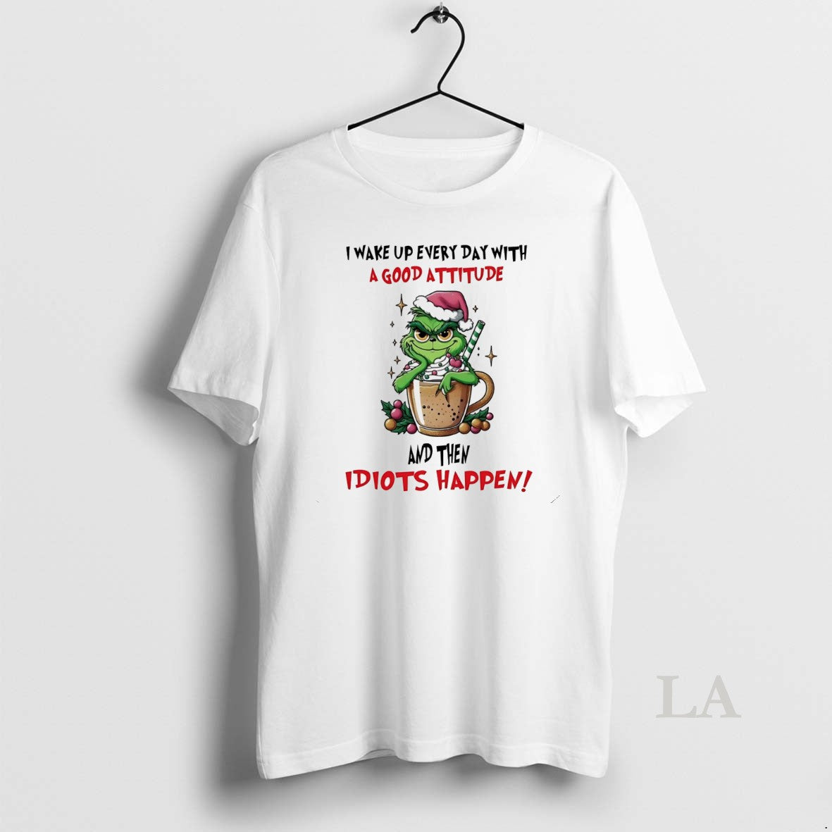 Original Grinch I Wake Up Every Day Good White Tank Top Classic