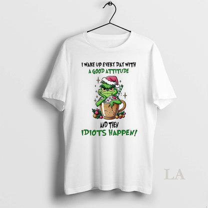 Original Grinch I Wake Up Every Day Good Attitude Sweatshirt Vintage