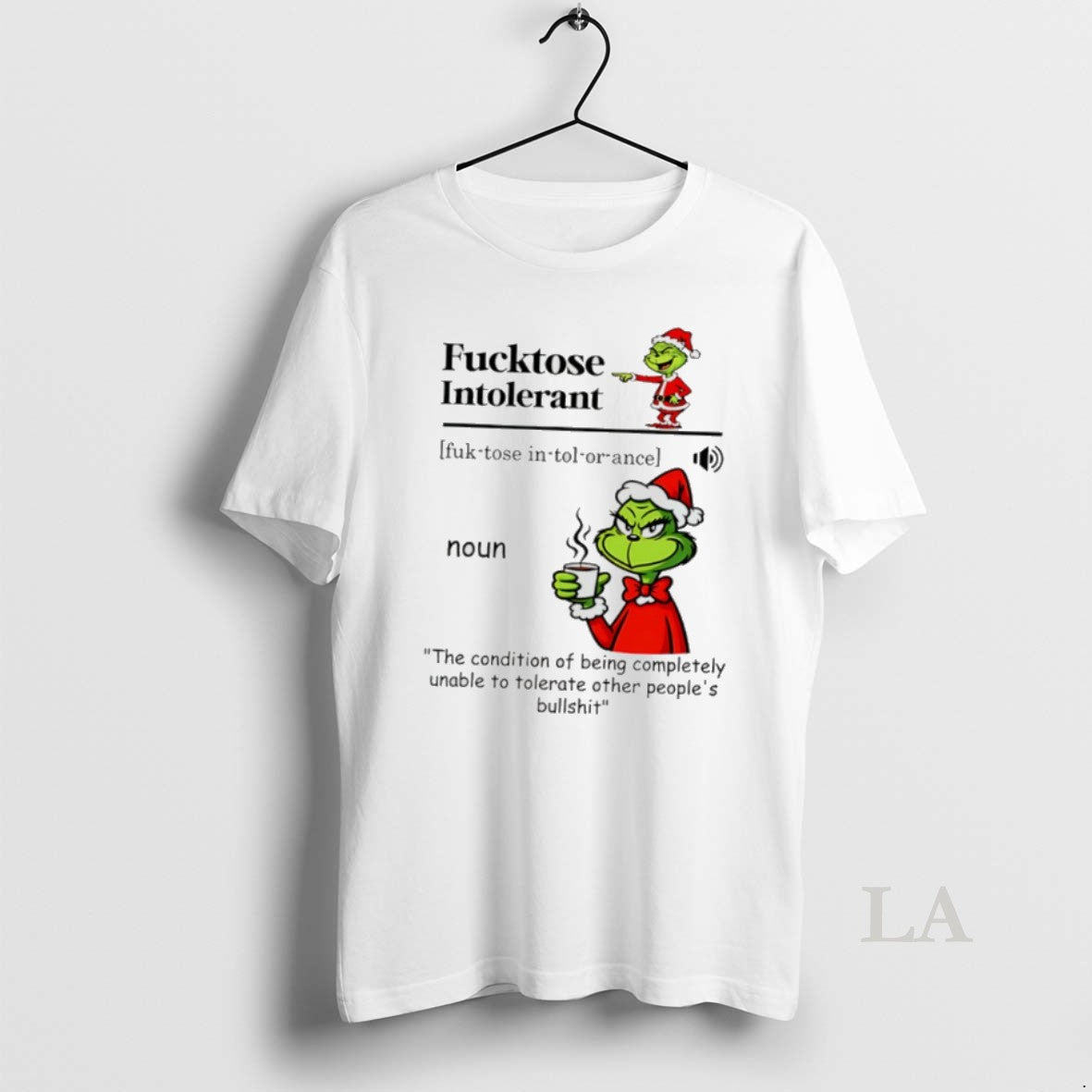 Original Grinch Santa Fucktose Intolerant Sweatshirt Elegant Design