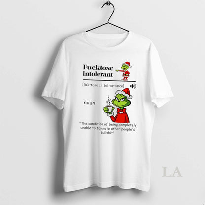 Original Grinch Santa Fucktose Intolerant Sweatshirt Elegant Design