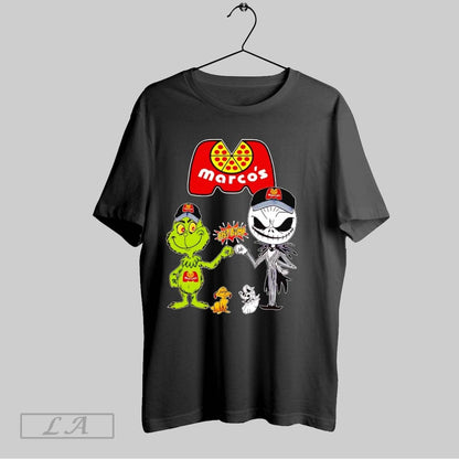 Original Grinch And Jack Skellington Fist Bump Marcos Halloween Long