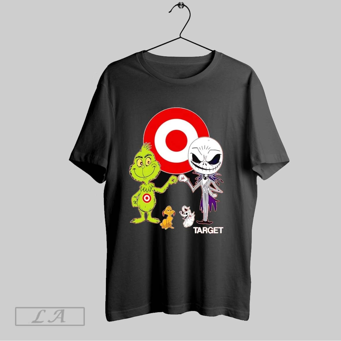 Original Grinch And Jack Skellington Fist Bump Target Halloween Tank