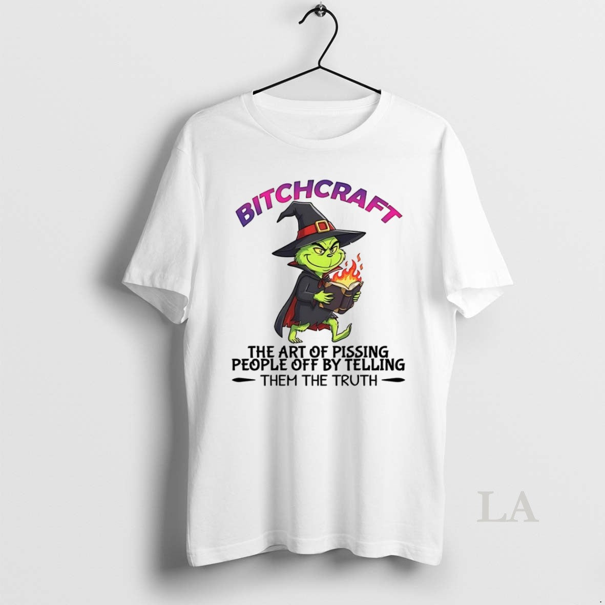 Original Grinch Bitchcraft Art Pissing People Off Tee Unique Art