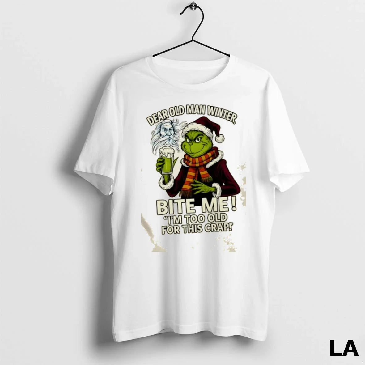 Original Grinch Dear Old Winter Bite Me Im Too Old This Crap Shirt