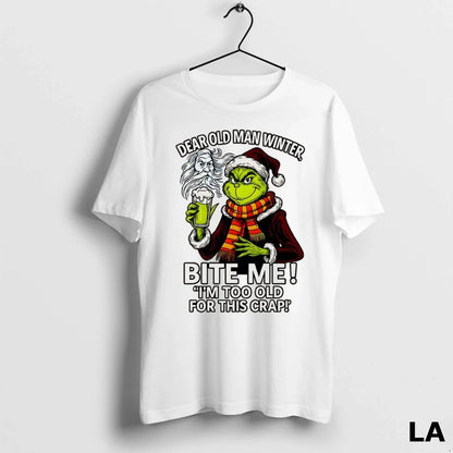 Original Grinch Dear Old Winter Bite Me Sweatshirt Modern Look