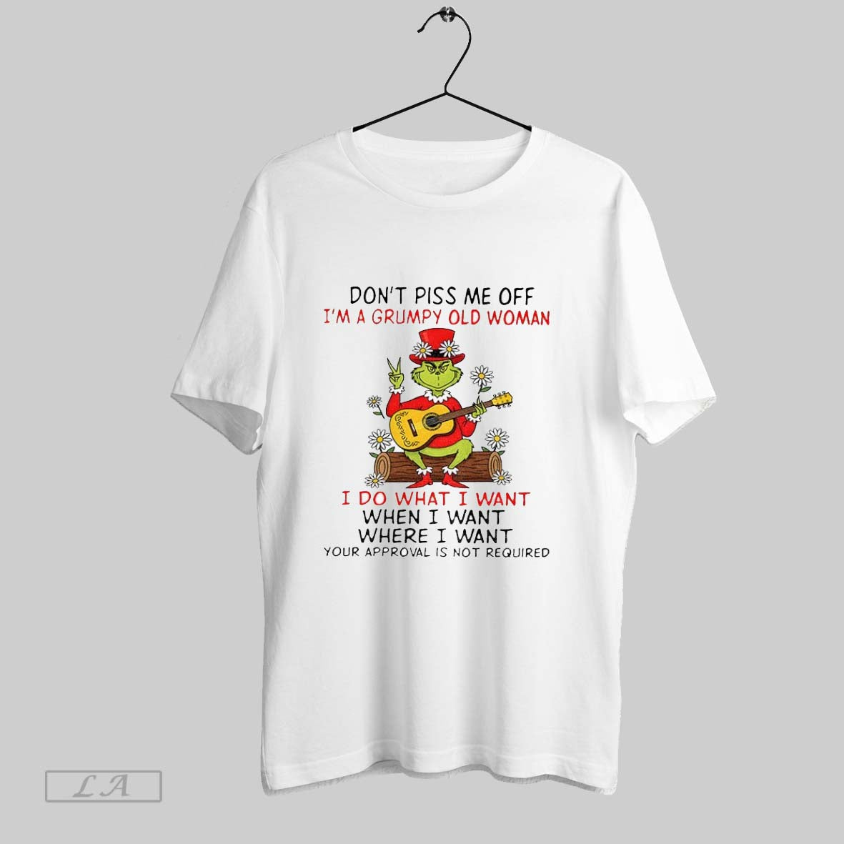 Original Grinch Play Guitar Dont Piss Me Off Im Grumpy Old