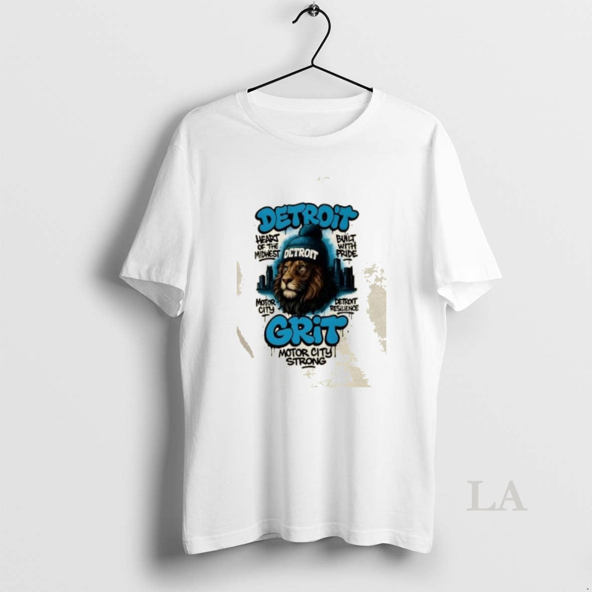 Original Grit Detroit Lions Heart Midwest Motor City Strong Tee