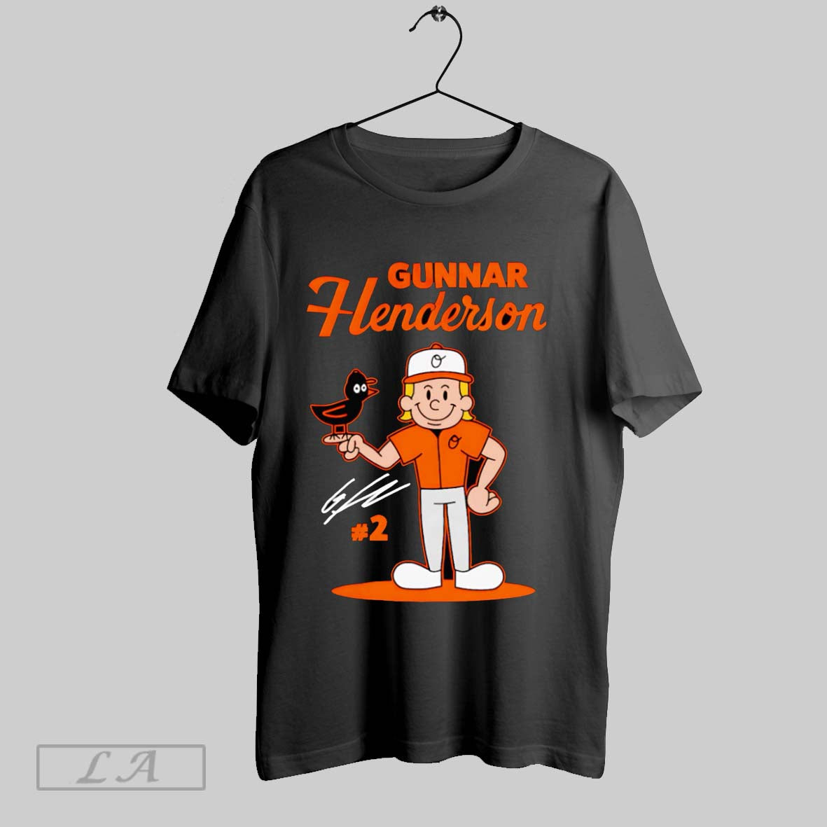 Original Gunnar Henderson Summer Cartoon Long Sleeve Vintage Look