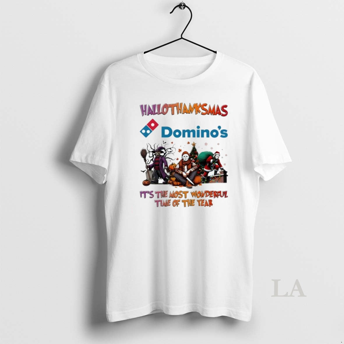 Original Hallothanksmas Characters Vs Dominos Pizza Logo Its Most
