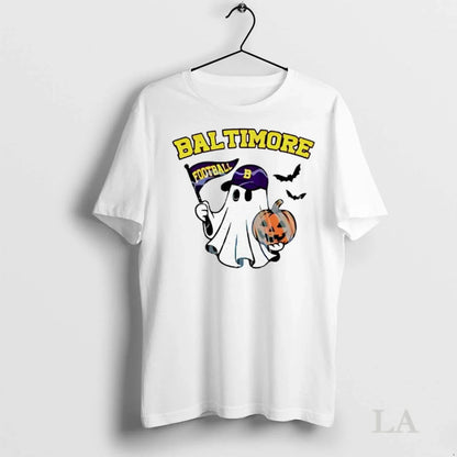 Original Halloween Ghost Baltimore Ravens Football Flag Pumpkin