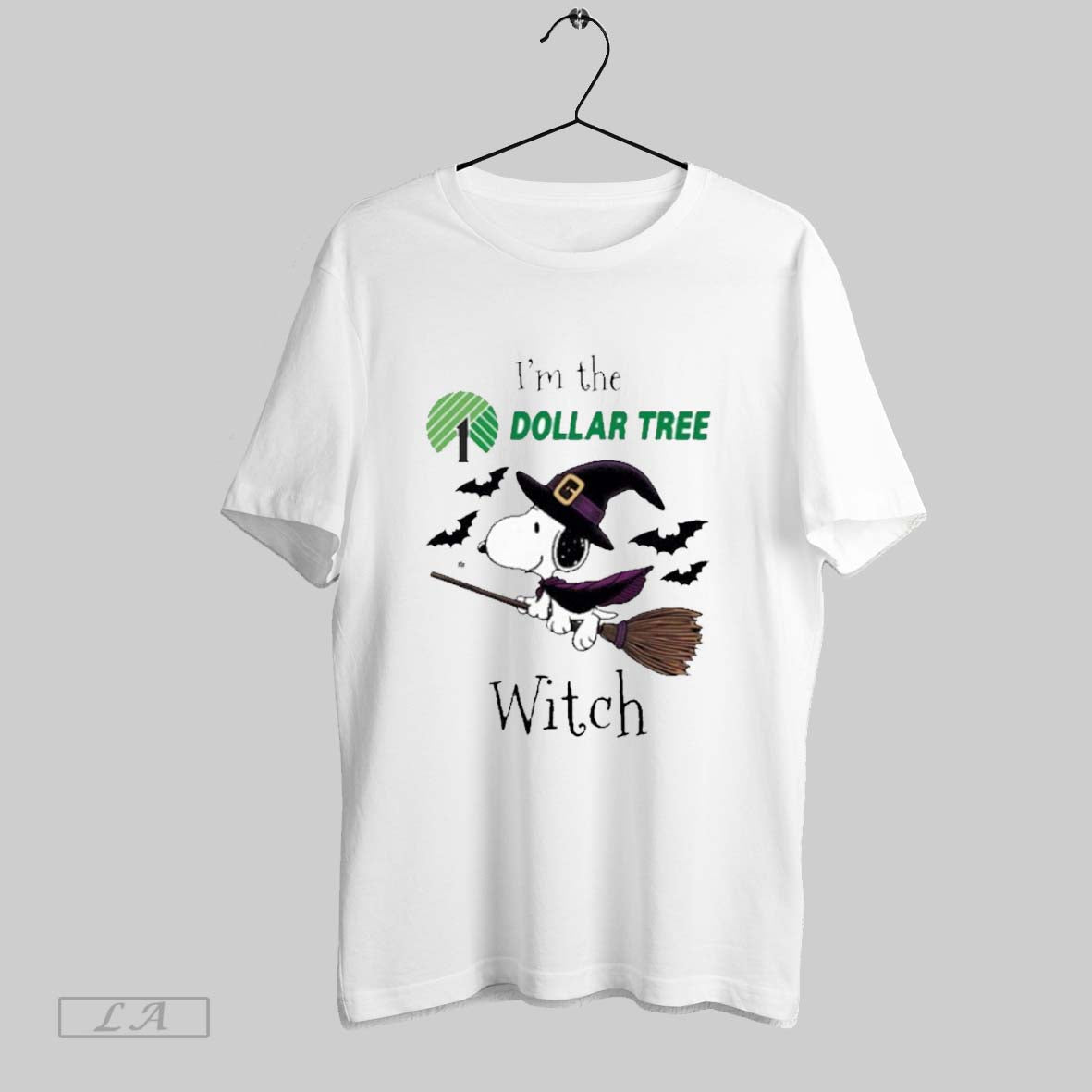 Original Halloween Im Snoopy Witch Dollar Tree Logo Long Sleeve