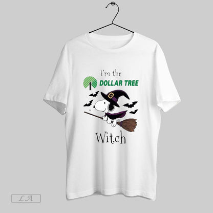 Original Halloween Im Snoopy Witch Dollar Tree Logo Long Sleeve