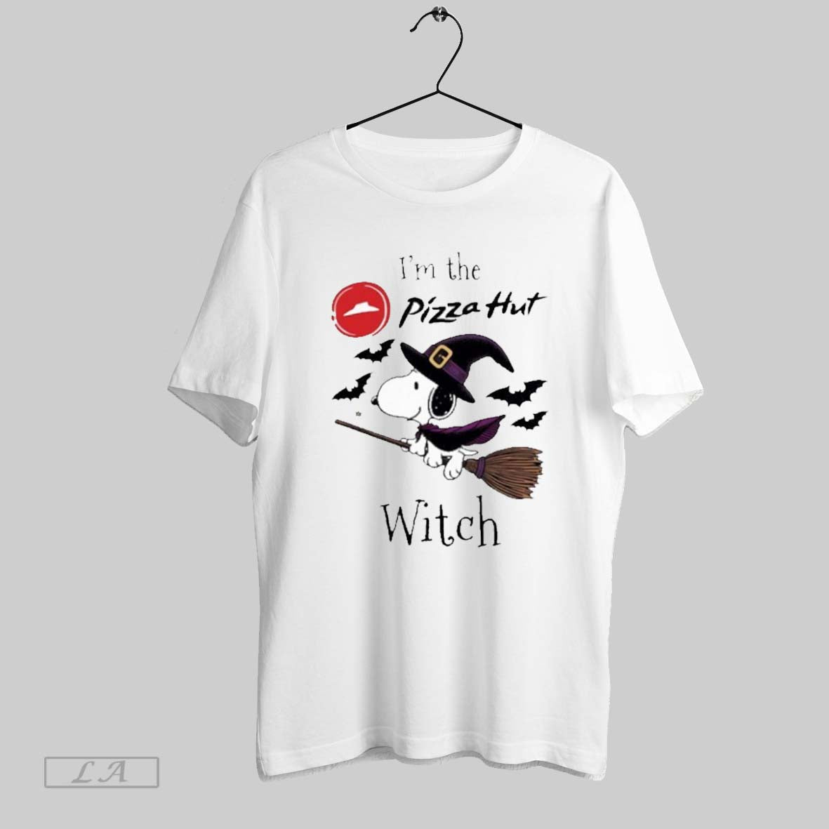 Original Halloween Im Snoopy Witch Pizza Hut Logo Tank Top Modern