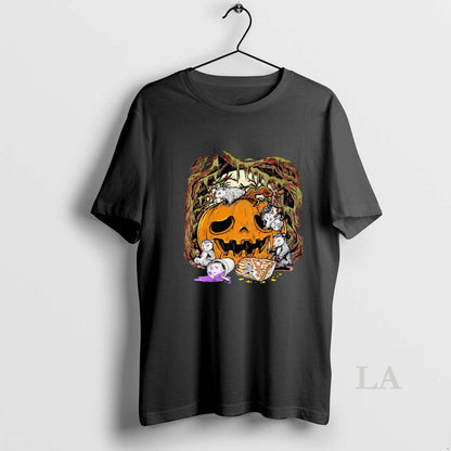 Original Halloween Tricks Opossum Shirt Modern Art