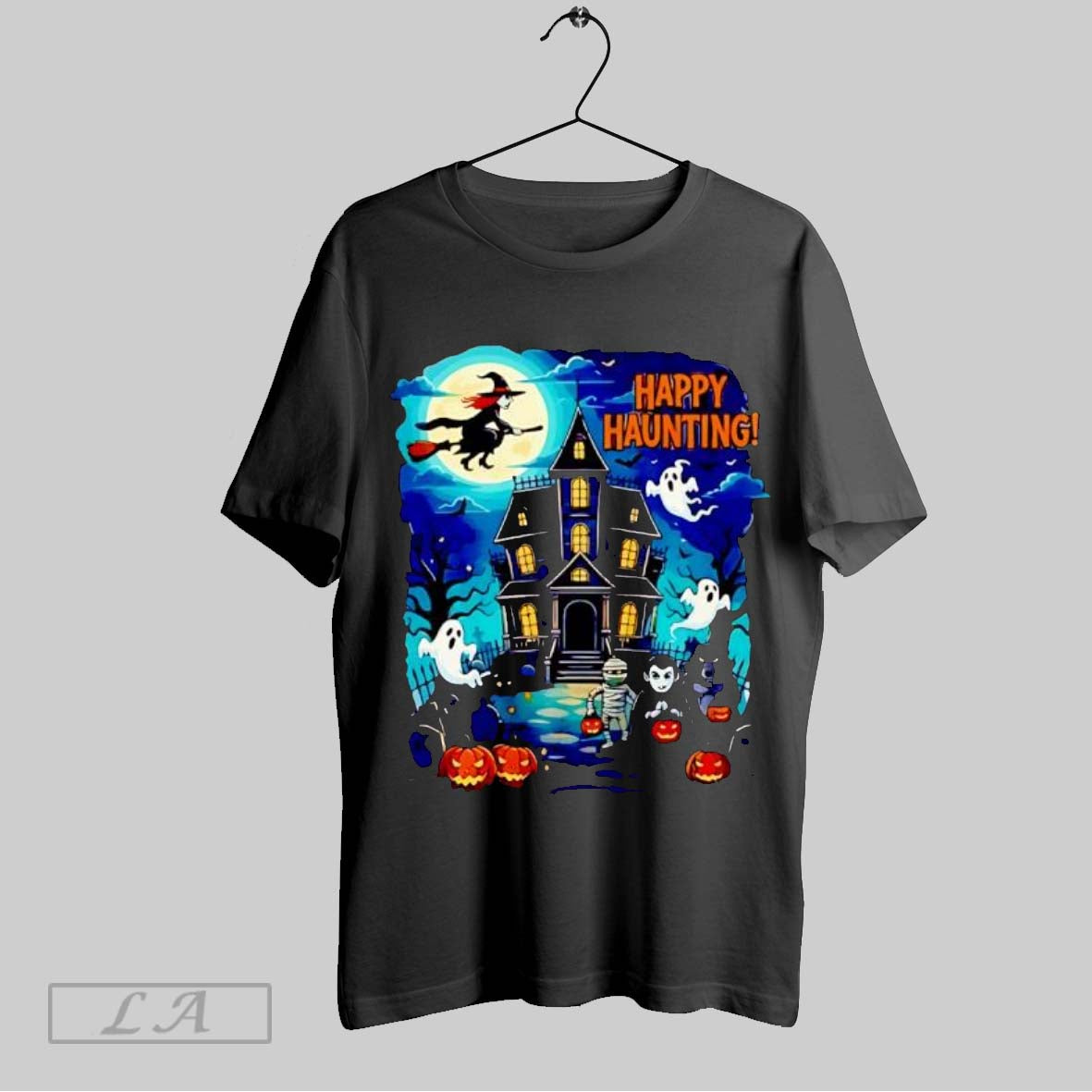 Original Halloween Witch And Haunted House 2025 Sweatshirt Retro Art