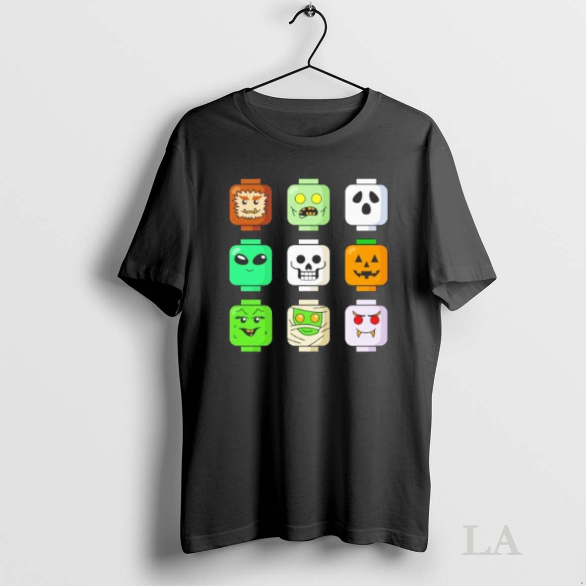 Original Halloween Zombie Block Heads Shirt Classic Merch