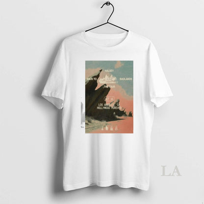 Original Halsey Back To Badlands Los Angeles 10 15 Tank Top Retro