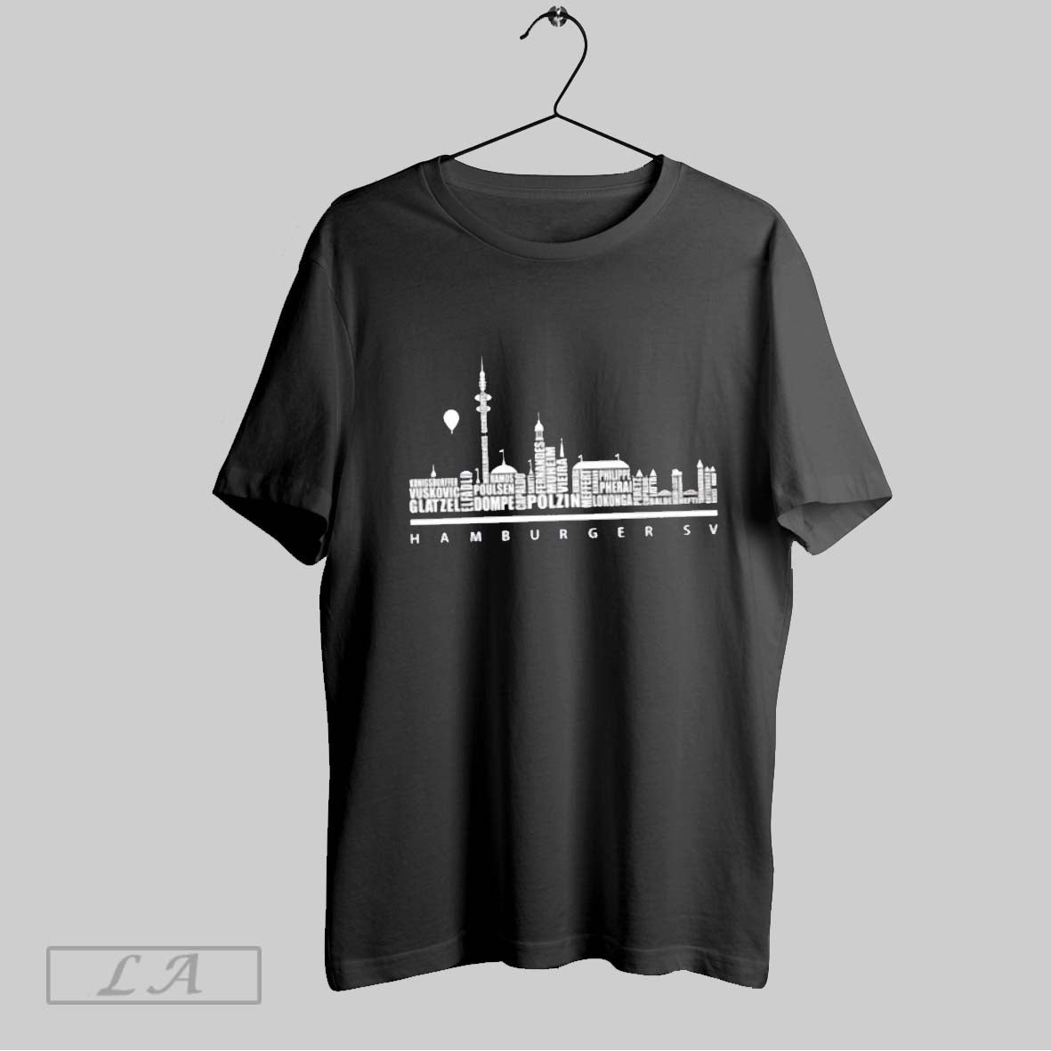 Original Hamburger Sv All Names City Skyline TShirt Exclusive Gift