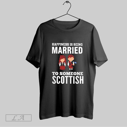 Original Happiness Is Being Married To Someone Scottish Ladies Hoodie