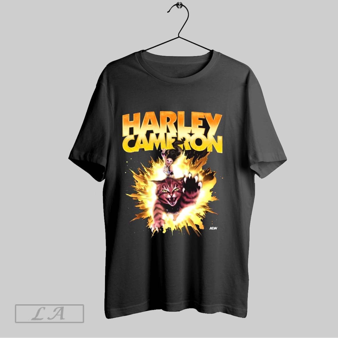 Original Harley Cameron Battle Harley Aew 2025 Painting Tee Exclusive