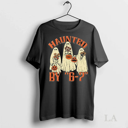 Original Haunted 6 7 Meme Halloween Long Sleve TShirt Authentic