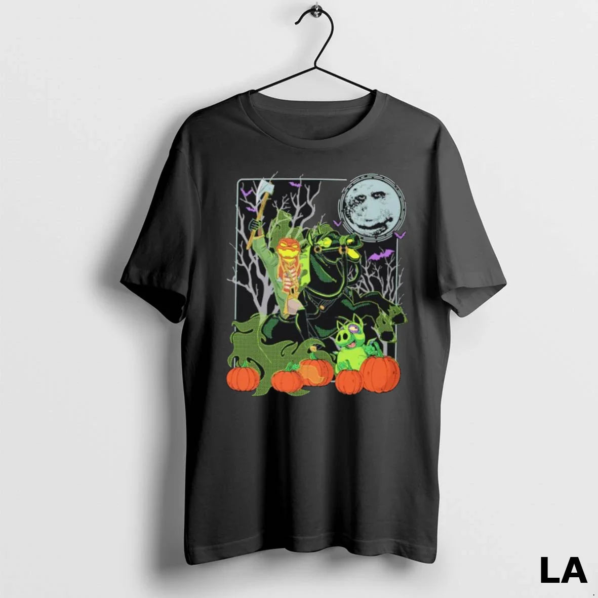 Original Headless Horseman Happy Halloween TShirt Authentic Art