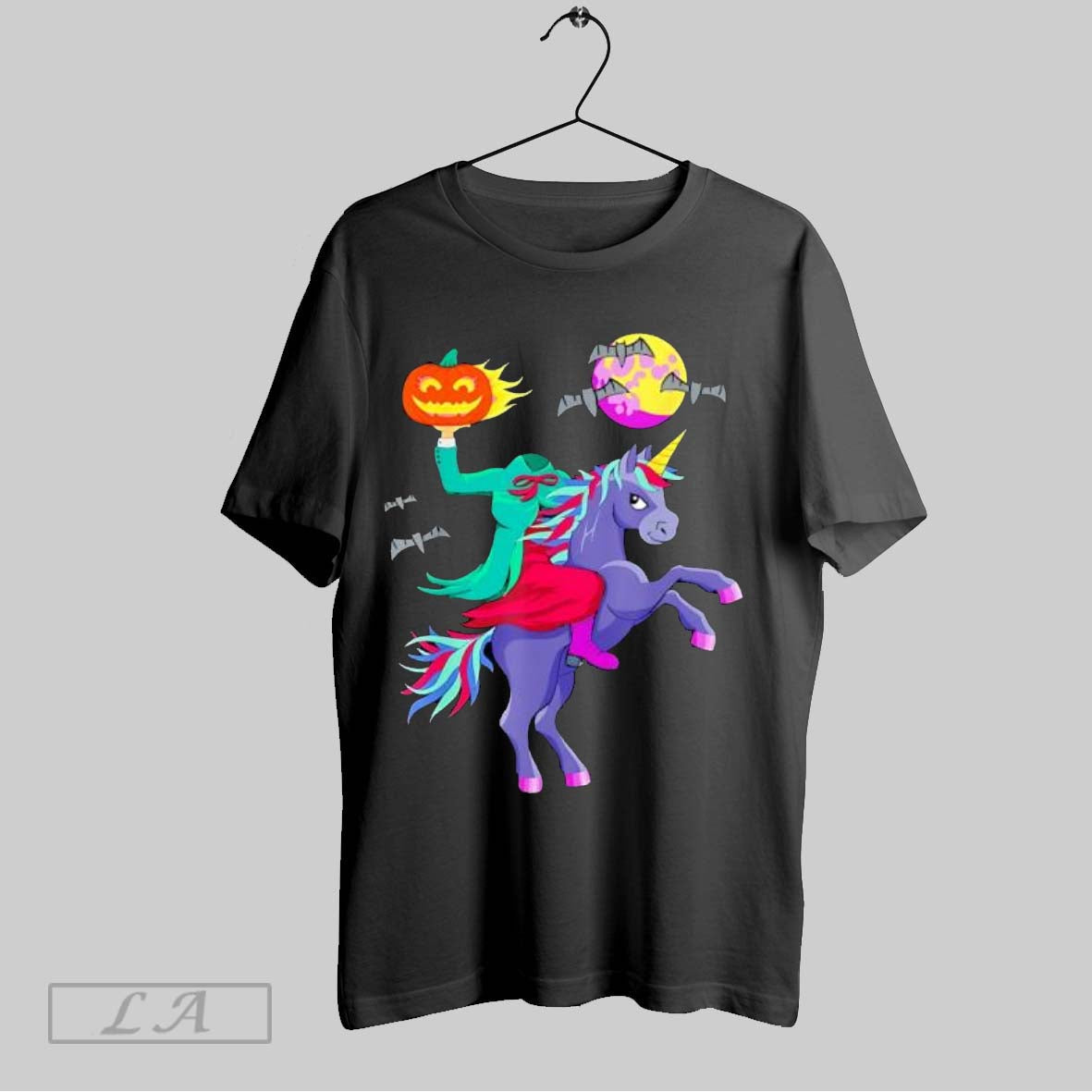 Original Headless Unicorn Rider Halloween Long Sleeve Trendy Art