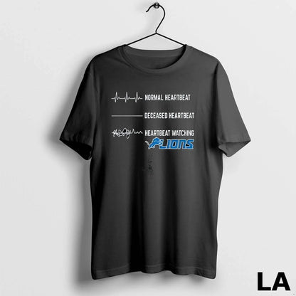 Original Heartbeat Watching Detroit Lions Long Sleeve Modern Outfit