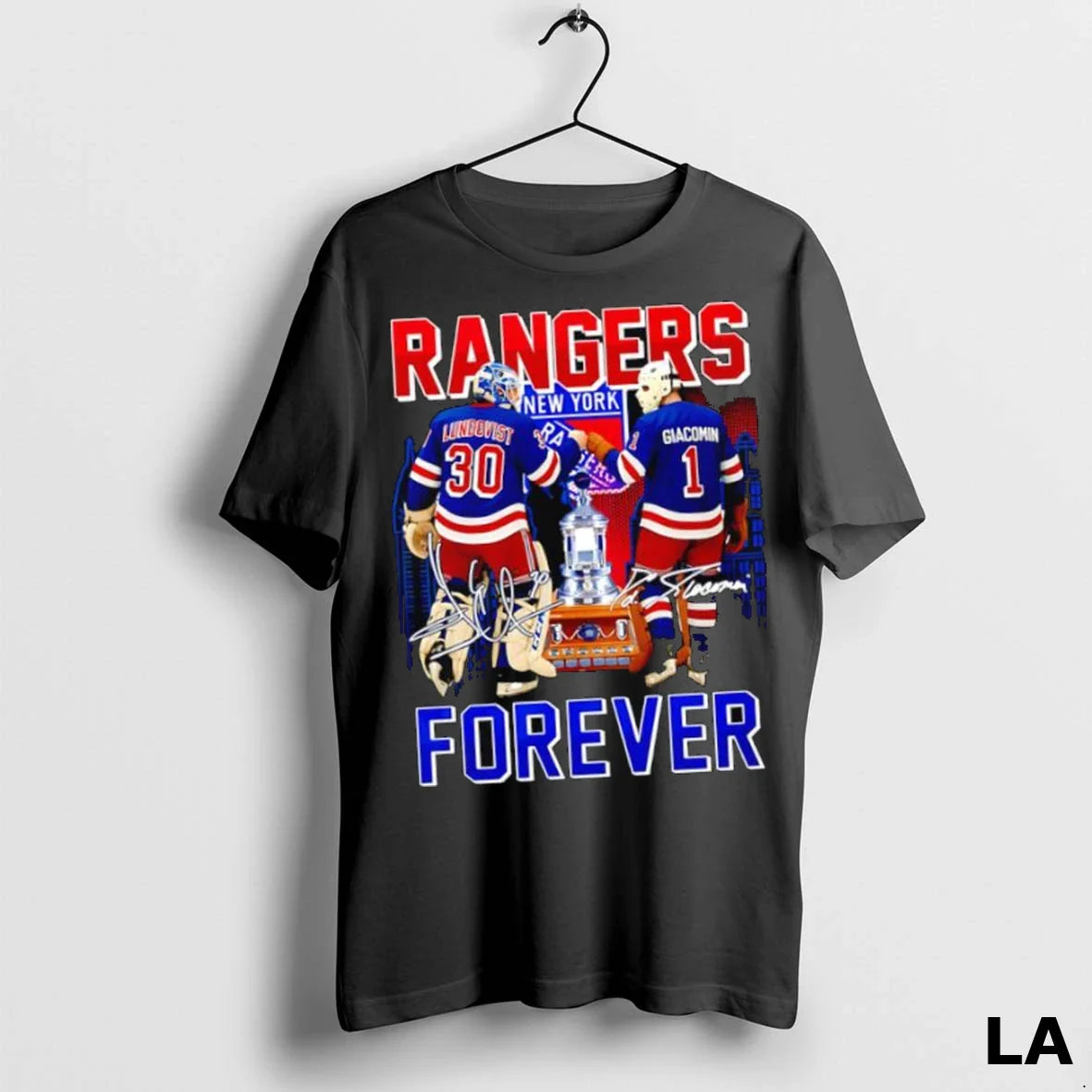 Original Henrik Lundqvist And Eddie Giacomin New York Rangers Hockey